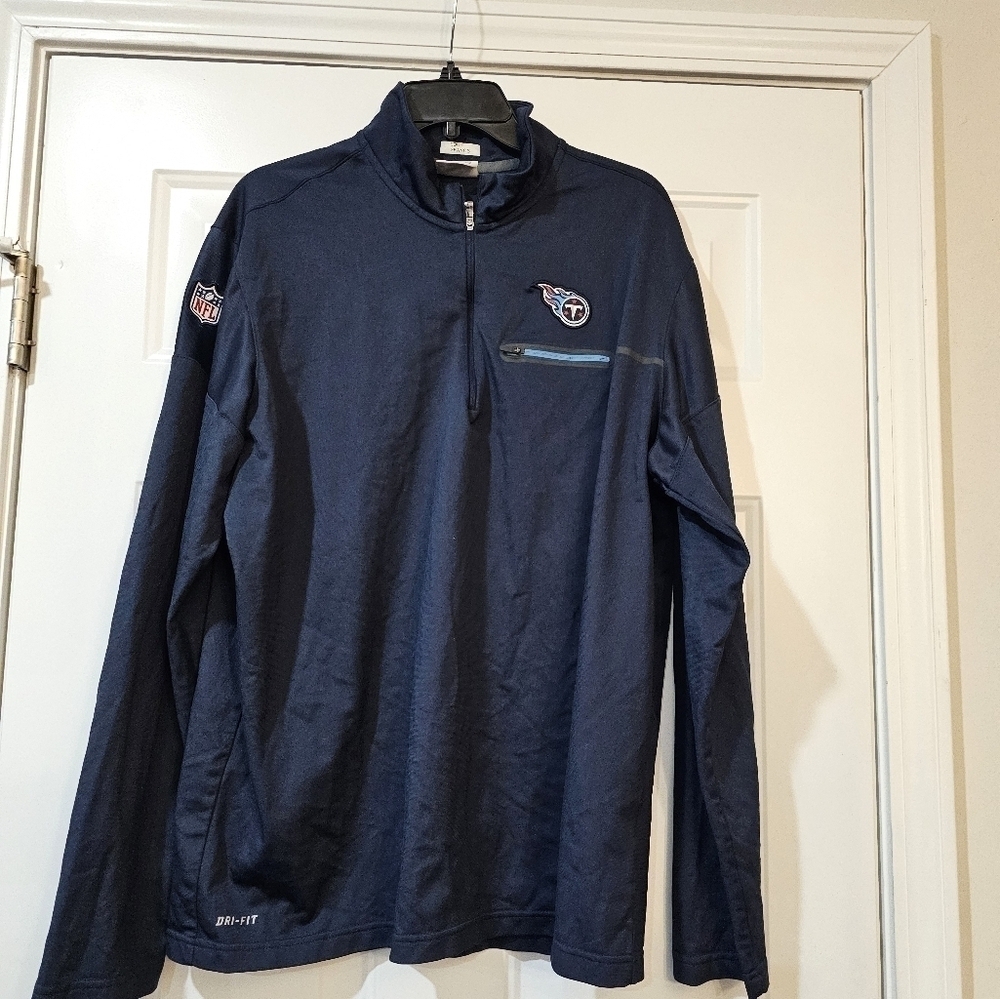 Tennessee Titans Generation Quarter Zip Pullover Jacket size XL
